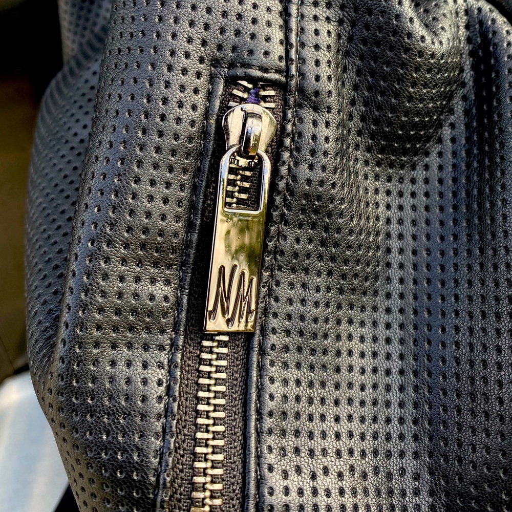 Neiman Marcus Leather Backpack | Black - Picture 3 of 8